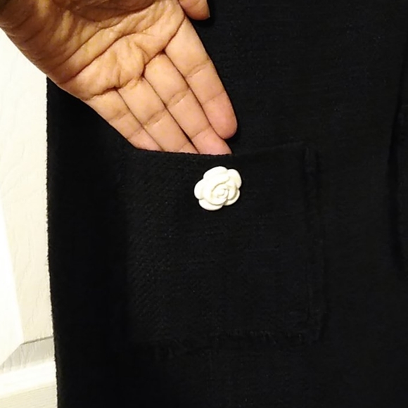 Karl Lagerfeld beautiful tweed black dress - Picture 14 of 15